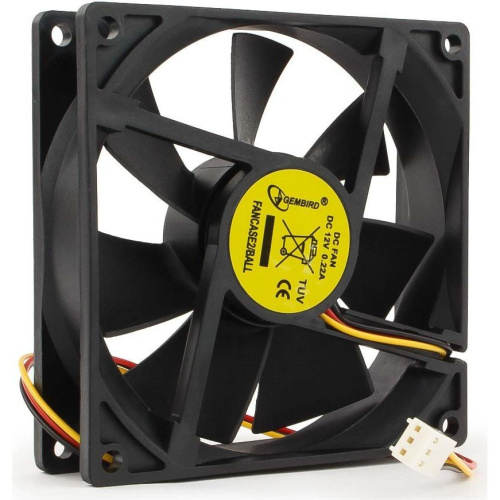 Вентилятор Gembird Fancase2/Ball 90x90x25, подшипник, 3 pin, провод 30 см ,OEM