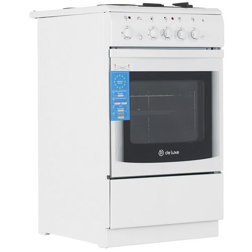 Комбинированная плита De Luxe 506022.03гэ (щ) чр 030 белый