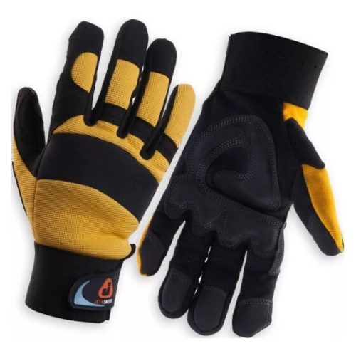 Перчатки антивибрационные Jeta Safety JAV01-VP (JAV01-VP-11/XXL) р.11/XXL черно-желтые