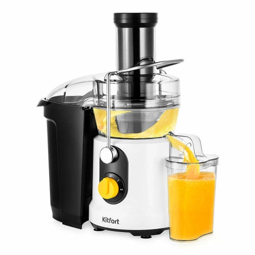 Соковыжималка центробежная Kitfort КТ-1145 белый/черный