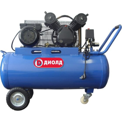 Компрессор поршневой Диолд КМР-2300/100 масляный синий/черный