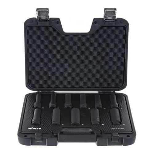 Набор торцевых ударных удлиненных головок Inforce 11-01-263 1/2" 10-24 мм
