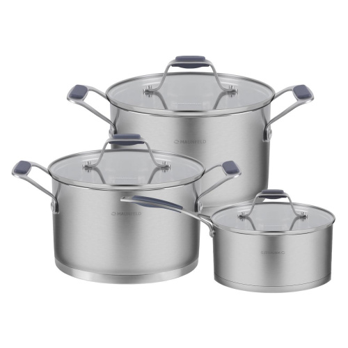 Набор кастрюль MAUNFELD Madison MF124MS01ST нерж