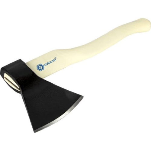 Топор плотницкий КОБАЛЬТ Мастер 906-654 1200гр кованный, деревянное толорище, полукруглое лезвие