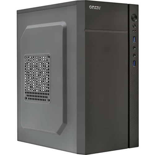 Корпус Ginzzu B250 , mATX, Mini-Tower, 2xUSB 3.0, черный, Без БП