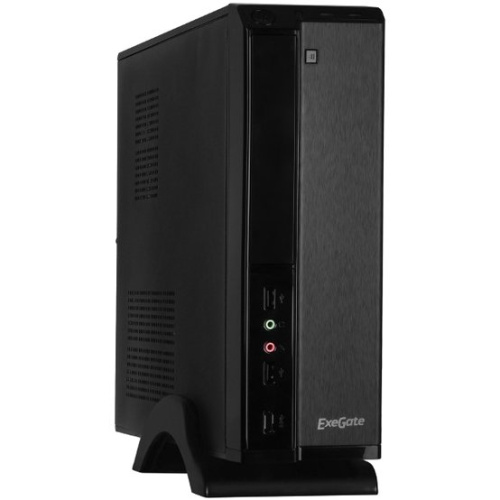 Корпус Exegate EX268690RUS Корпус MiniITX Exegate MI-207 Black, miniITX/mATX, M400, 80mm, 2xUSB, Audio