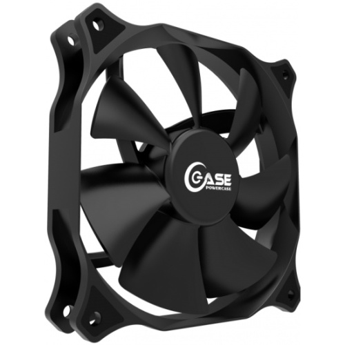 Вентилятор Powercase PF12-B1 120x120x25мм 100шт./кор, 3pin + Molex, 1200 об/мин Bulk