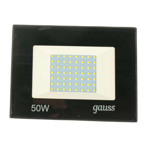 Прожектор уличный Gauss Elementary 613100350P светодиодный 50Вт корп.мет.черный