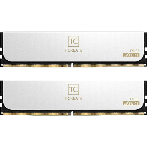 ОЗУ TEAMGROUP T-Create Expert 64GB (CTCWD564G6000HC34BDC01) (2x32GB) DDR5 6000MHz CL34 (34-44-44-84) 1.35V / White