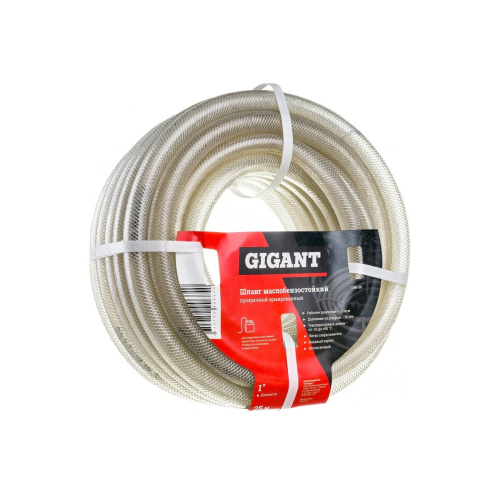 Шланг масло-бензостойкий прозрачный армированный Gigant GRH-06