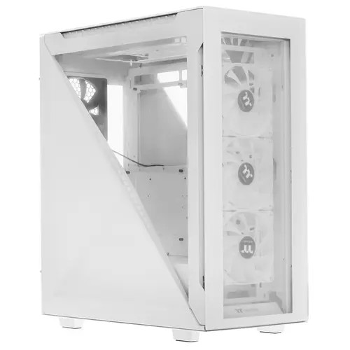 Корпус Thermaltake Divider 500 TG Snow ARGB CA-1T4-00M6WN-01 White/Win/SPCC/Tempered Glass*4/120mm ARGB Fan*3/120mm Standard Fan*1 (527897)