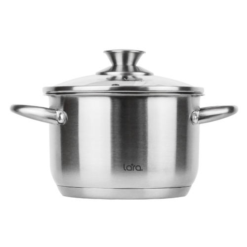 Кастрюля LARA LR02-266 Афина нерж
