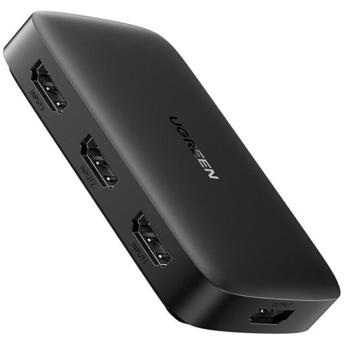 Переключатель UGREEN CM332 80125 HDMI Switcher 3 In 1 Out 4K@30HZ Grey