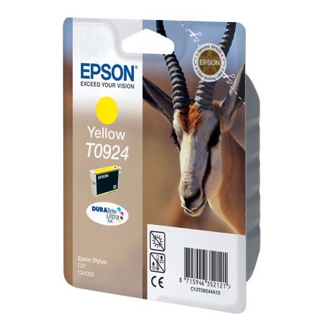 Картридж струйный Epson T0924 C13T10844A10 желтый (5.5мл) для Epson C91/CX4300