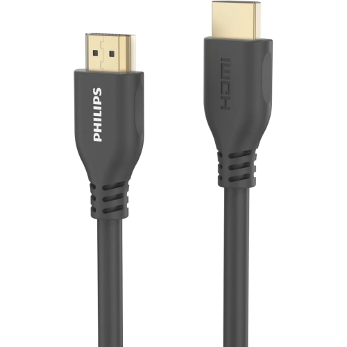 Кабель HDMI Philips SWV7150/56 2.1 PVC HDMI:8K4K2K 7,680X4,320(60p)/3,840X2,160(120p) 28AWG OD6.5mm 5M, Gray