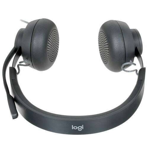 Проводные наушники Logitech Headset Zone Wired Teams черный