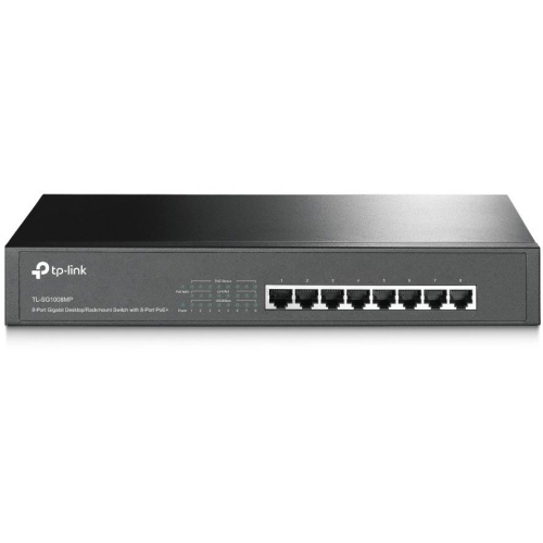 Коммутатор TP-Link TL-SG1008MP 8G 8PoE+ 126W неуправляемый