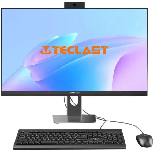 Моноблок Teclast T24 Air (14450HX32G1TFKRU) 23.8" Full HD i5 14450HX (2.4) 32Gb SSD1Tb UHDG CR Win11Pro GbitEth WiFi BT 120W клавиатура мышь Cam черный