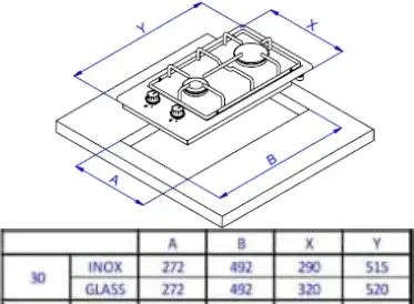 Газовая варочная поверхность Weissgauff HGG 320 BGL