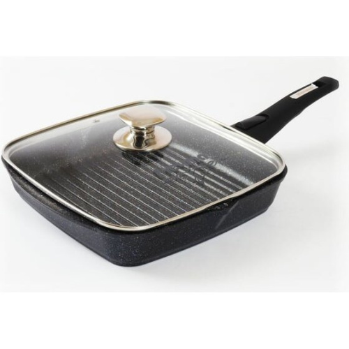 Сковорода-гриль Мечта Гранит star с66803 АП,26*26см стекл. крышка