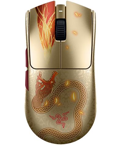 Мышь беспроводная/проводная Razer Viper V3 Pro Counter-Strike 2 Edition [RZ01-05120800-R3M1] золотистый