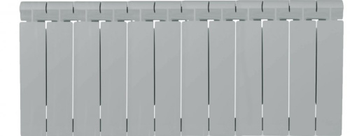 Радиатор биметаллический Global Style Plus 350 (12 секций) серый