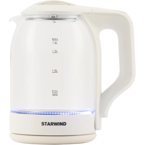 Чайник StarWind SKG1056 белый и прозрачный