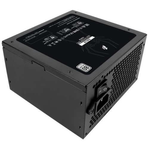 Блок питания 1STPLAYER Black.SIR 500W ATX 2.4, APFC, 80 Plus, 120 mm fan SR-500W
