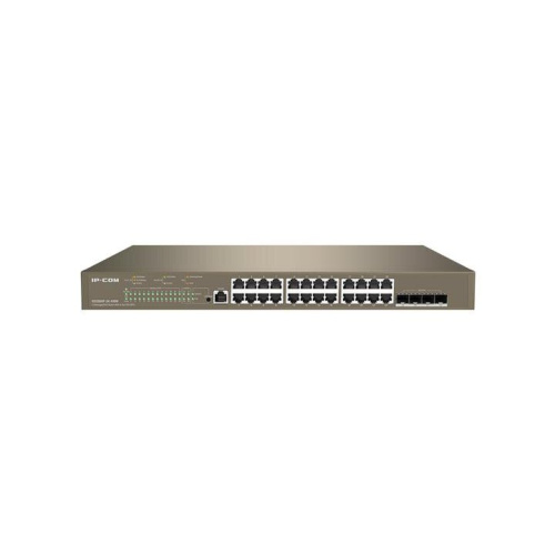 Коммутатор управляемый PoE IP-COM G5328XP-24-410W L3, 26 портов, 24x1Гбит/с, SFP+ 4x10Гбит/с