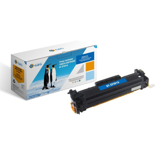 Картридж лазерный G&G GG-CF381A голубой (2700стр.) для HP LJ Pro M476dn/M476nw/M476dw