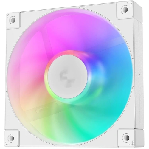 Вентилятор DEEPCOOL FD12 ARGB WH 120x120x25мм (PWM, ARGB, белый, 400-2050об/мин) Color BOX