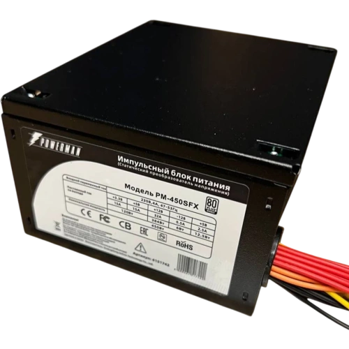 Блок питания Powerman PM-450SFX (6151742) 450W 80+ (8cm fan)