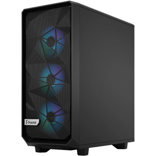 Корпус Fractal Design Meshify 2 Compact Lite TG Clear (FD-C-MEL2C-05) без БП RGB Light Tint, Midi-Tower, 4x120mm 2xUSB-A 3.2 ATX
