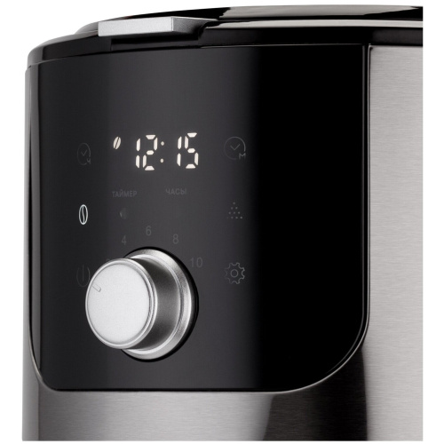 Кофемашина Kitfort КТ-782 нерж/черный