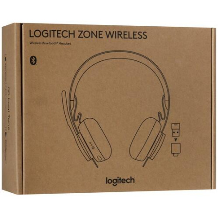 Беспроводные наушники Logitech Zone Wireless MSFT черный