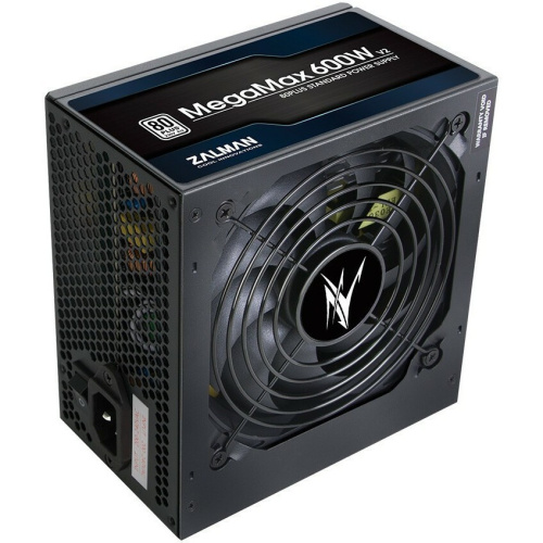 Блок питания Zalman MegaMax (ZM600-TXII v2) 600 Вт ATX, 120 мм, 80 Plus, Retail