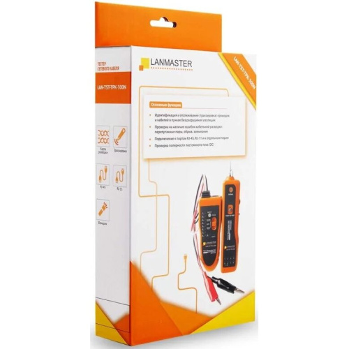 Тестер Lanmaster LAN-TST-TPK-300N оранжевый/черный