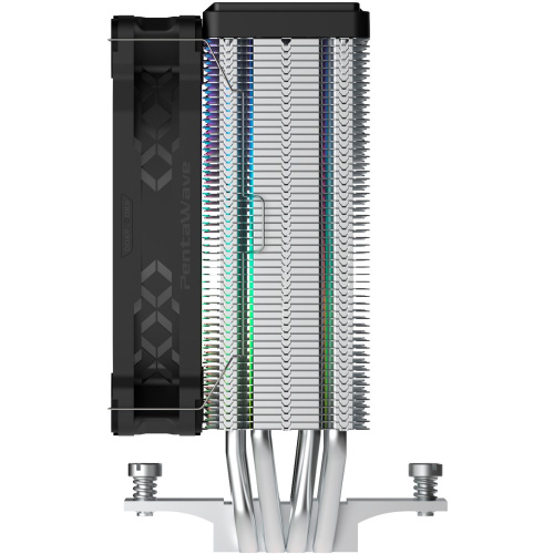 Кулер PentaWave PC-Z04E SRB ARGB LGA115X/1200/1700/AM4/AM5 (TDP 220W, 1*120mm ARGB PWM Fan, 4 тепловые трубки 6мм, 600-1850RPM)