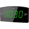 Радиобудильник Hyundai H-RCL238 черный, подсветка зеленая