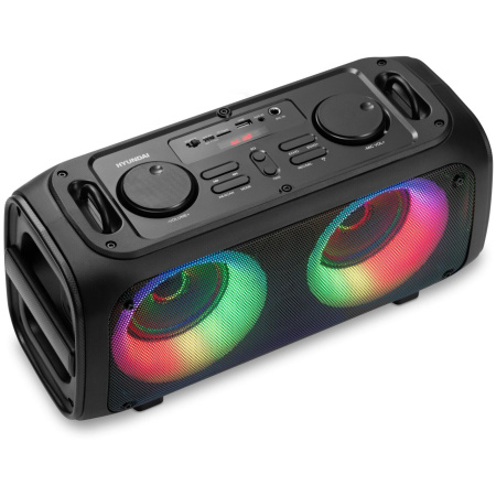 Портативная колонка Hyundai H-PS1030 черный/черный
