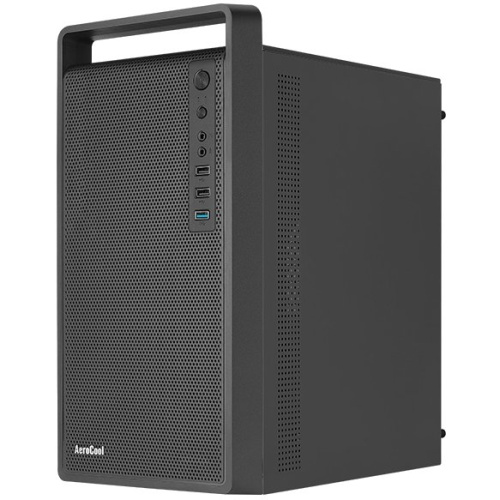 Корпус AeroCool CS-109-S-BK-v1 (4711099472390) MiniTower (mATX, USB3x1, USB2x2, 120mm fan,без БП)