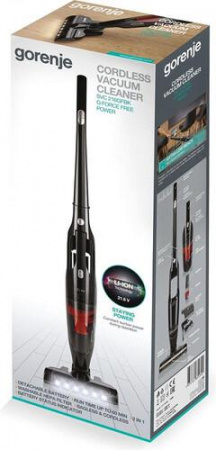 Пылесос  вертикальный  Gorenje SVC216GFBK  черный