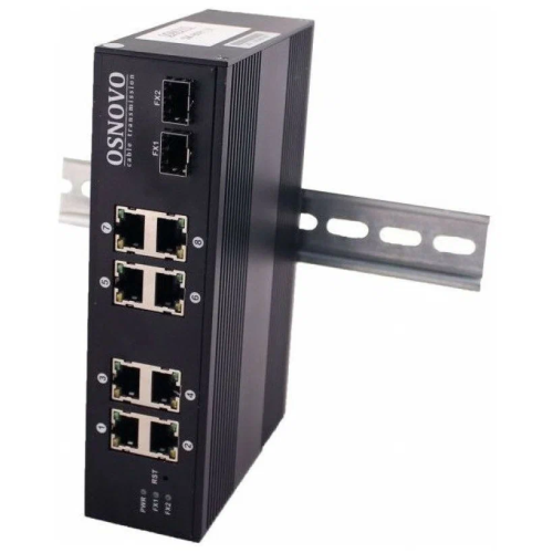Коммутатор Osnovo (SW-60802/IC) 8x100Mb 2SFP 8PoE 200W неуправляемый