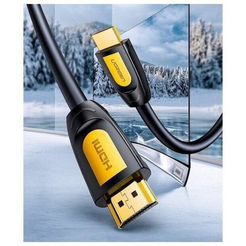 Кабель UGREEN HD101 10170 HDMI Male To Male Round Cable 10m Yellow/Black