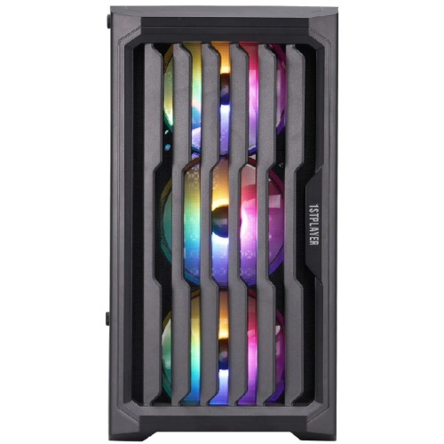 Корпус 1STPLAYER Bullet Hunter H2 Black (H2-BK-4F1) / mATX / 4x120mm FRGB fans