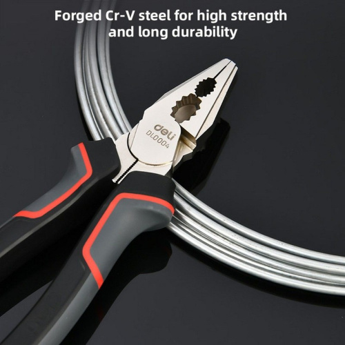 Плоскогубцы Deli DL0004 180мм, Cr-V