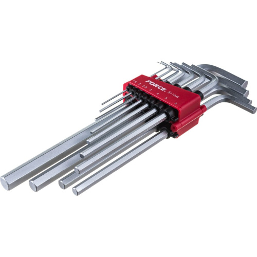 Набор ключей шестигранных FORCE 5116XL Г-образных 1,5-12 мм, 11предм.