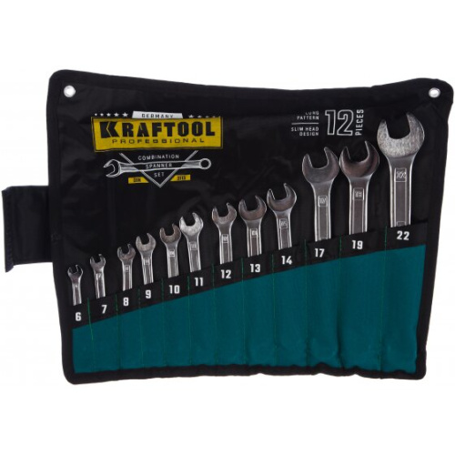 Набор ключей комбинированных Kraftool 27079-H12 z01 12 шт 6-22 мм