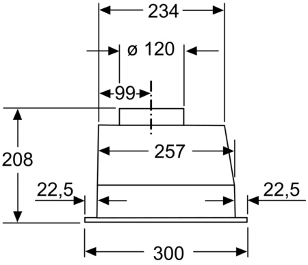 Встраиваемая вытяжка Bosch DLN53AA50