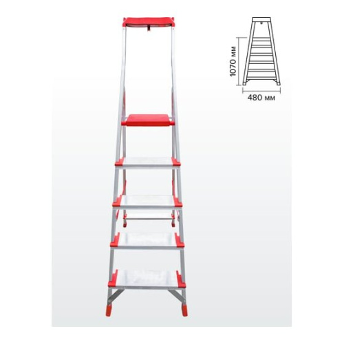 Стремянка Новая Высота Профессиональная NV 3118 (3118105) 1x5 ступеней